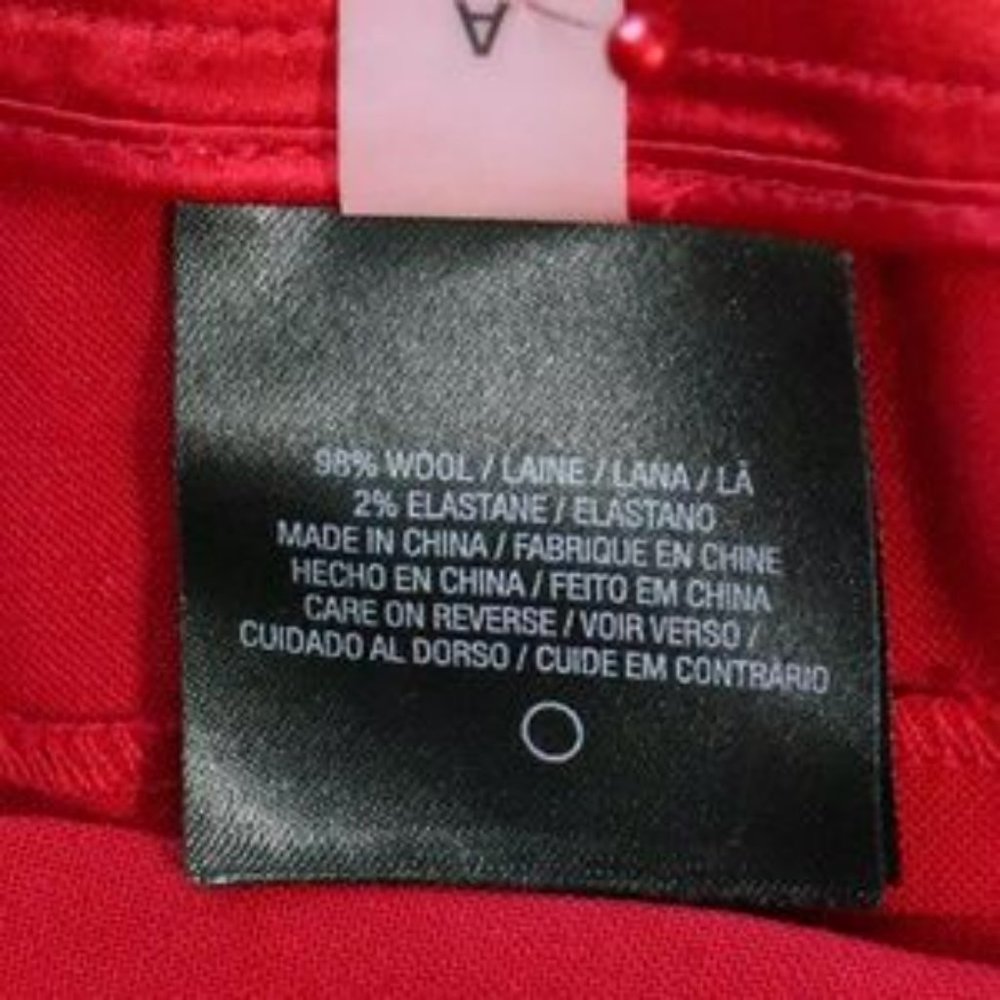 NWOT Elie Tahari red pants size 0 - Picture 6 of 6